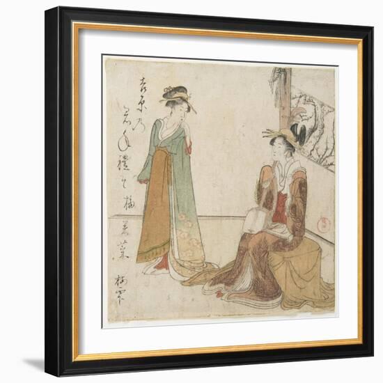 Two Courtesans-Kubo Shunman-Framed Giclee Print