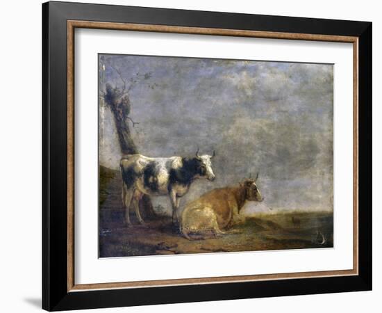 Two Cows, after Paulus Potter, 1652-Paulus Potter-Framed Art Print