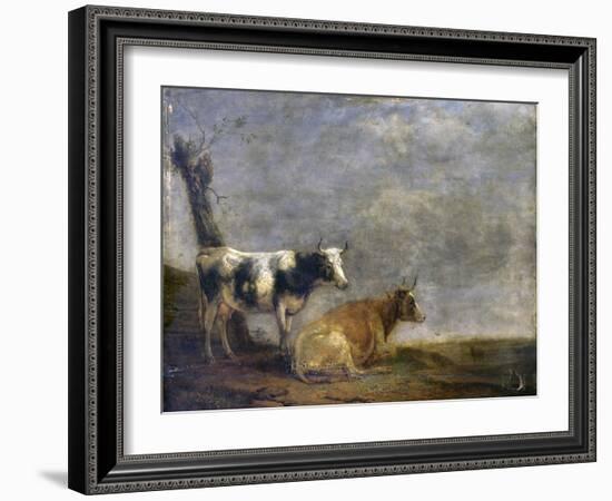 Two Cows, after Paulus Potter, 1652-Paulus Potter-Framed Art Print