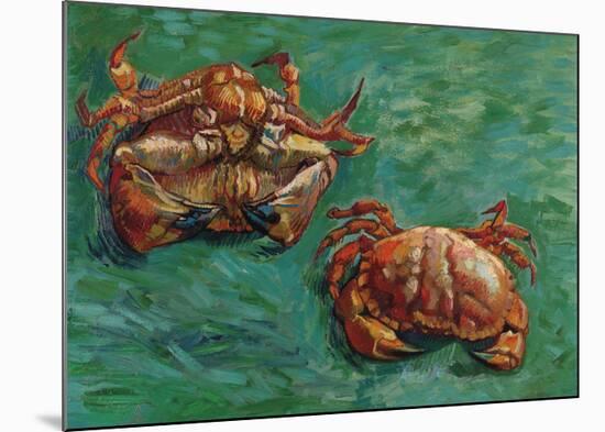 Two Crabs, 1889-Vincent Van Gogh-Mounted Premium Giclee Print