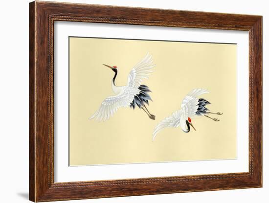 Two Cranes-Haruyo Morita-Framed Art Print