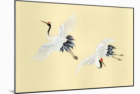 Two Cranes-Haruyo Morita-Mounted Art Print