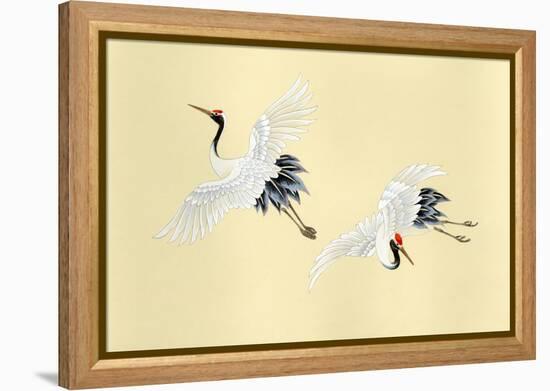 Two Cranes-Haruyo Morita-Framed Stretched Canvas