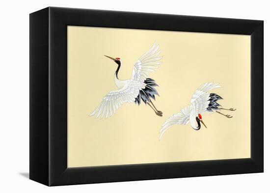 Two Cranes-Haruyo Morita-Framed Stretched Canvas