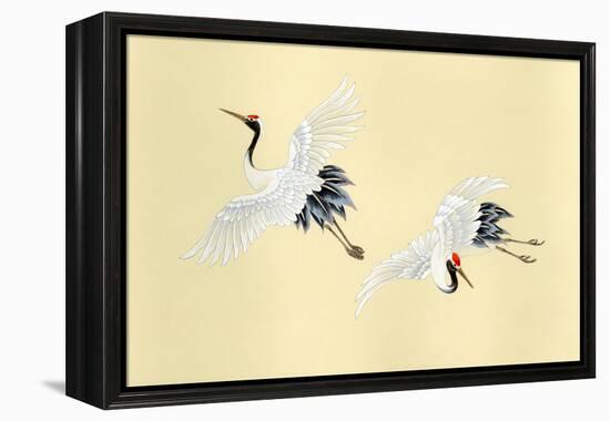 Two Cranes-Haruyo Morita-Framed Stretched Canvas