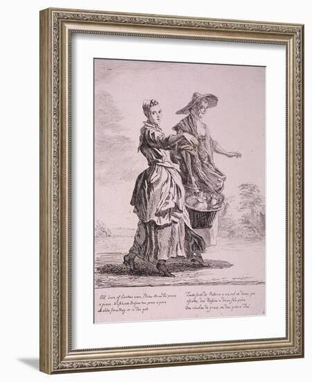 Two Crockery Sellers, Cries of London, 1760-Paul Sandby-Framed Giclee Print