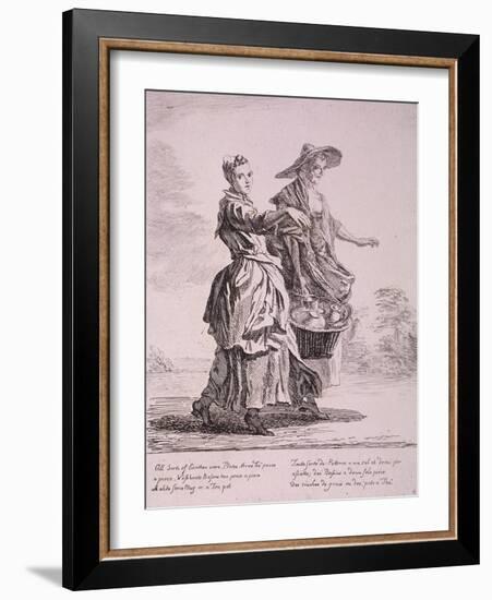 Two Crockery Sellers, Cries of London, 1760-Paul Sandby-Framed Giclee Print