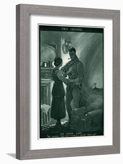 Two Crosses 1917-Bruce Bairnsfather-Framed Art Print
