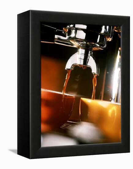 Two Cups Under a Coffee Machine-Ludger Rose-Framed Premier Image Canvas