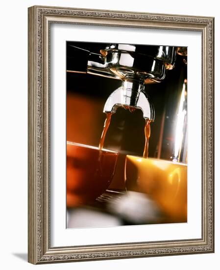Two Cups Under a Coffee Machine-Ludger Rose-Framed Photographic Print