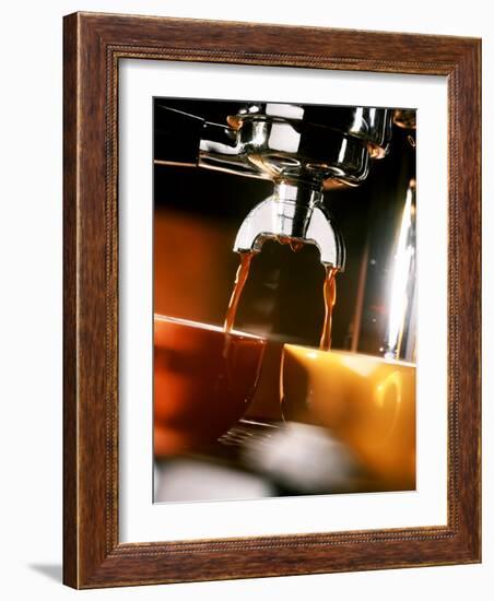 Two Cups Under a Coffee Machine-Ludger Rose-Framed Photographic Print