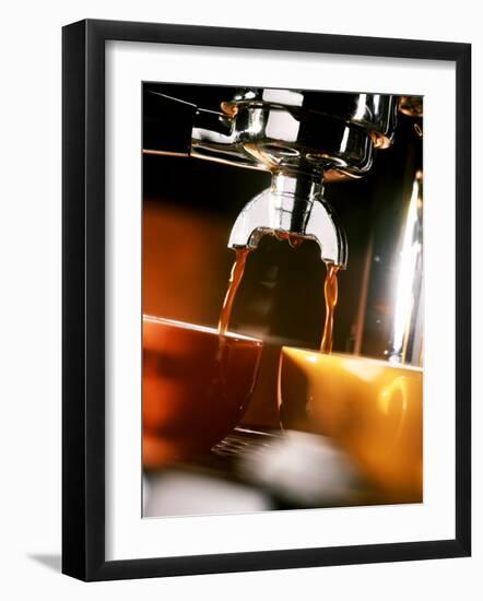 Two Cups Under a Coffee Machine-Ludger Rose-Framed Photographic Print
