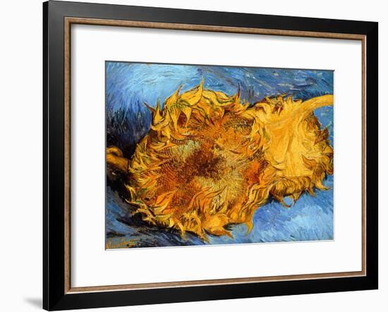 Two Cut Sunflowers, c.1887-Vincent van Gogh-Framed Giclee Print