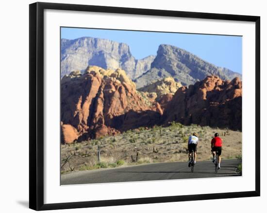 Two Cyclists, Red Rock Canyon National Conservation Area, Nevada, May 6, 2006-Jae C. Hong-Framed Photographic Print