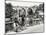 Two Cyclists Take a Break on a Bridge Over the River Nidd at Knaresborough-Fred Musto-Mounted Photographic Print