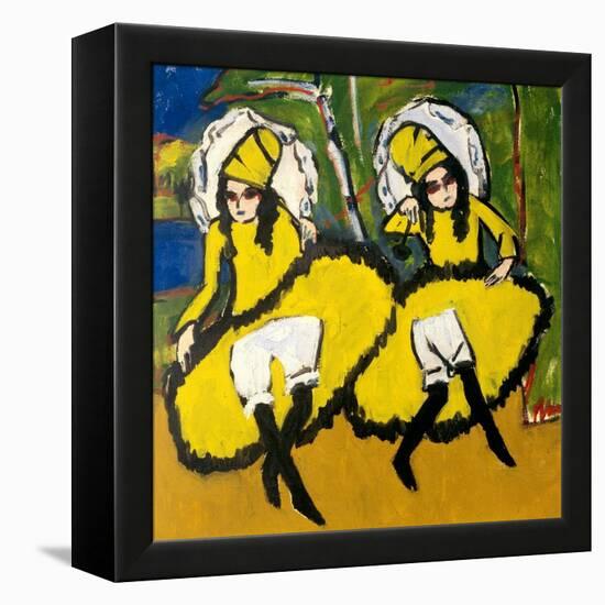 Two Dancers, 1910-1911-Ernst Ludwig Kirchner-Framed Premier Image Canvas