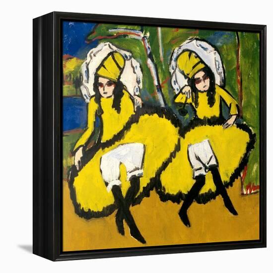 Two Dancers, 1910-1911-Ernst Ludwig Kirchner-Framed Premier Image Canvas