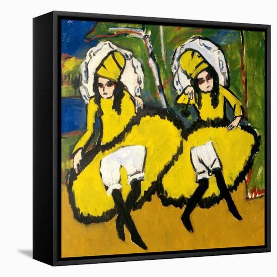 Two Dancers, 1910-1911-Ernst Ludwig Kirchner-Framed Premier Image Canvas