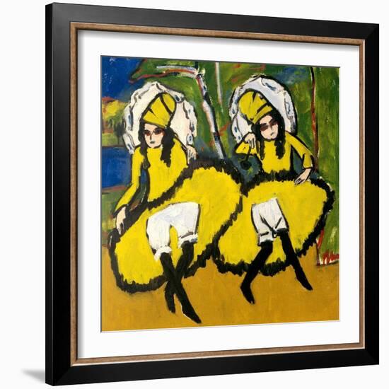 Two Dancers, 1910-1911-Ernst Ludwig Kirchner-Framed Giclee Print