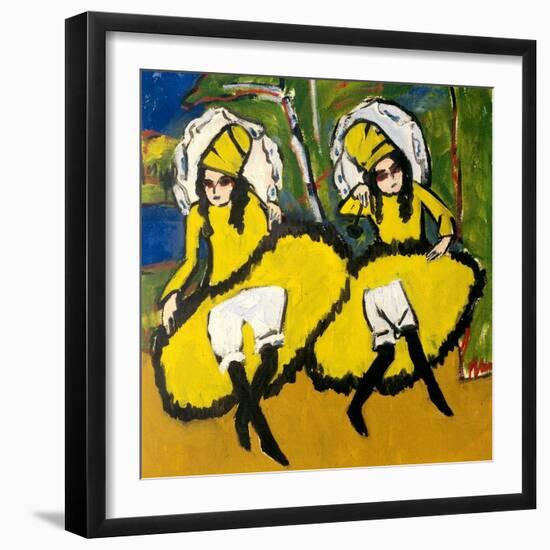 Two Dancers, 1910-1911-Ernst Ludwig Kirchner-Framed Giclee Print