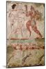 Two Dancers and Dolphins Leaping Through Waves, Frieze from the Tomb of the Lionesses-null-Mounted Giclee Print