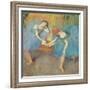 Two Dancers at Rest Or, Dancers in Blue, circa 1898-Edgar Degas-Framed Giclee Print