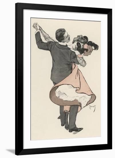 Two Dancers at the Munchen Carnival Abandon Themselves Uninhibitedly to the Delight of the Waltz-Ferdinand Von Reznicek-Framed Photographic Print