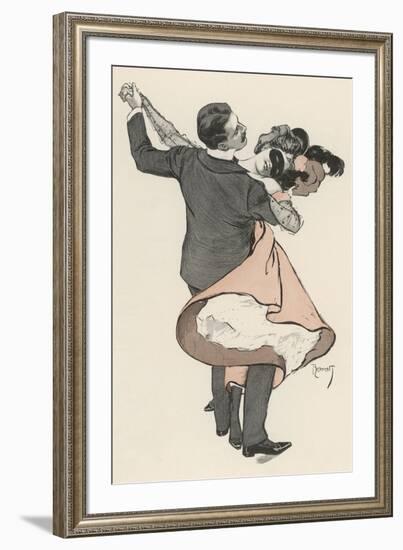 Two Dancers at the Munchen Carnival Abandon Themselves Uninhibitedly to the Delight of the Waltz-Ferdinand Von Reznicek-Framed Photographic Print