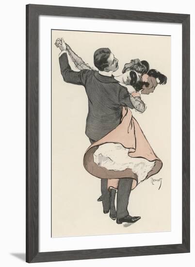 Two Dancers at the Munchen Carnival Abandon Themselves Uninhibitedly to the Delight of the Waltz-Ferdinand Von Reznicek-Framed Photographic Print