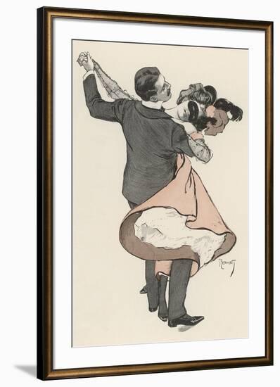 Two Dancers at the Munchen Carnival Abandon Themselves Uninhibitedly to the Delight of the Waltz-Ferdinand Von Reznicek-Framed Photographic Print