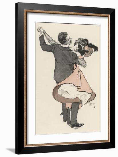 Two Dancers at the Munchen Carnival Abandon Themselves Uninhibitedly to the Delight of the Waltz-Ferdinand Von Reznicek-Framed Photographic Print