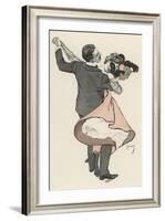 Two Dancers at the Munchen Carnival Abandon Themselves Uninhibitedly to the Delight of the Waltz-Ferdinand Von Reznicek-Framed Photographic Print