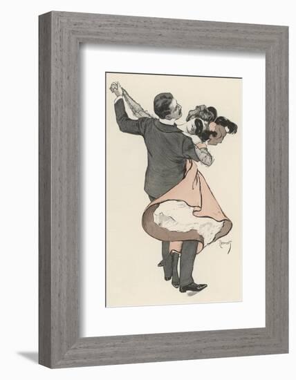 Two Dancers at the Munchen Carnival Abandon Themselves Uninhibitedly to the Delight of the Waltz-Ferdinand Von Reznicek-Framed Photographic Print