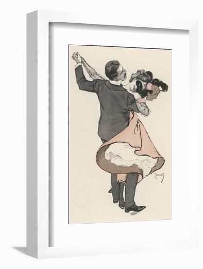 Two Dancers at the Munchen Carnival Abandon Themselves Uninhibitedly to the Delight of the Waltz-Ferdinand Von Reznicek-Framed Photographic Print