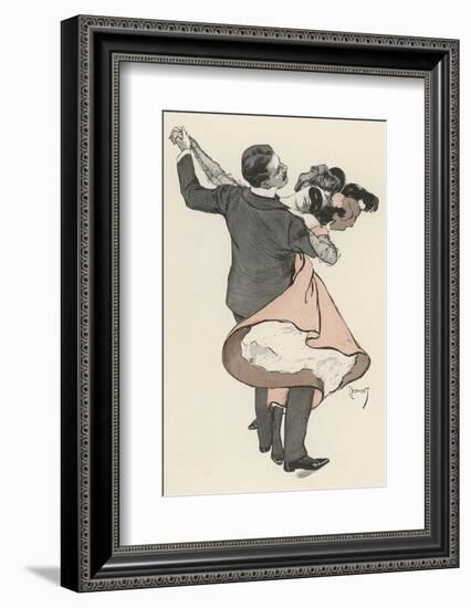 Two Dancers at the Munchen Carnival Abandon Themselves Uninhibitedly to the Delight of the Waltz-Ferdinand Von Reznicek-Framed Photographic Print