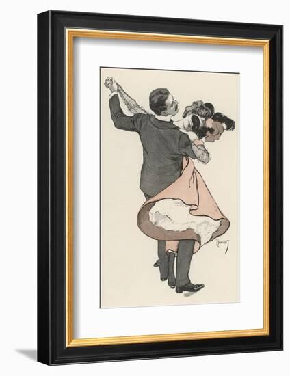 Two Dancers at the Munchen Carnival Abandon Themselves Uninhibitedly to the Delight of the Waltz-Ferdinand Von Reznicek-Framed Photographic Print