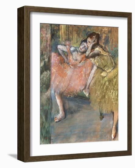 Two Dancers by a Hearth, circa 1901-Edgar Degas-Framed Giclee Print