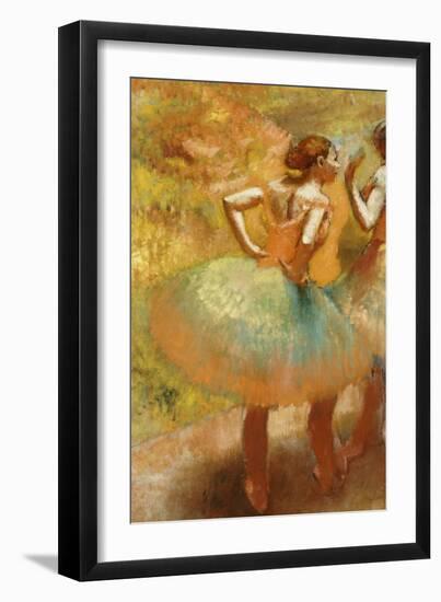 Two Dancers in Green Skirts, 1895-Edgar Degas-Framed Giclee Print