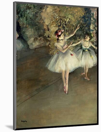 Two Dancers on a Stage-Edgar Degas-Mounted Giclee Print