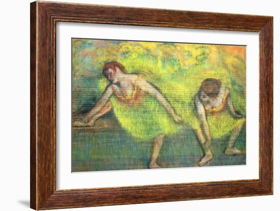 Two Dancers Relaxing-Edgar Degas-Framed Giclee Print