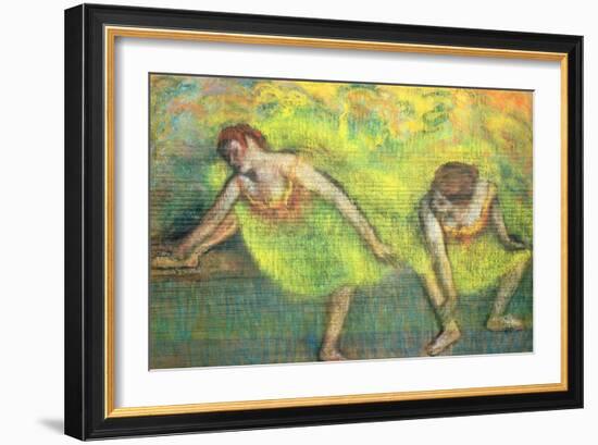 Two Dancers Relaxing-Edgar Degas-Framed Giclee Print