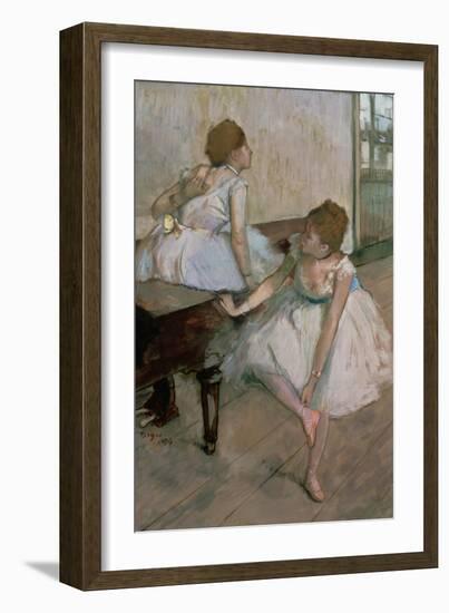 Two Dancers Resting, 1874-Edgar Degas-Framed Giclee Print