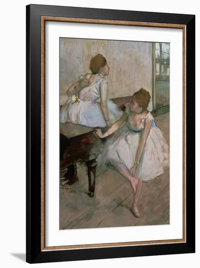 Two Dancers Resting, 1874-Edgar Degas-Framed Giclee Print