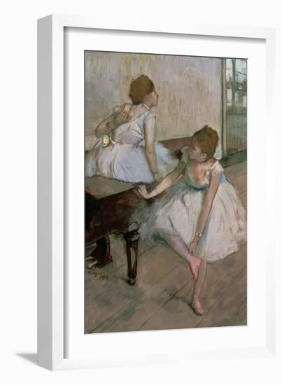 Two Dancers Resting, 1874-Edgar Degas-Framed Giclee Print