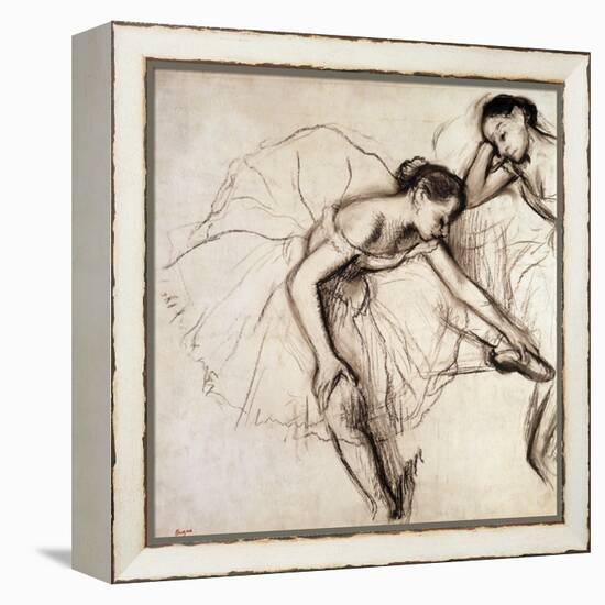 Two Dancers Resting-Edgar Degas-Framed Premier Image Canvas