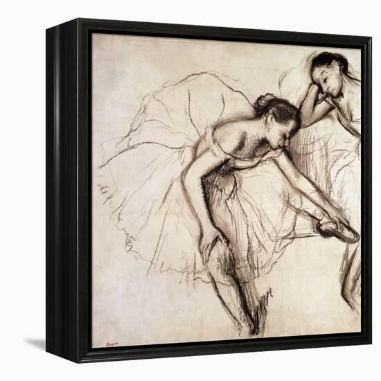 Two Dancers Resting-Edgar Degas-Framed Premier Image Canvas