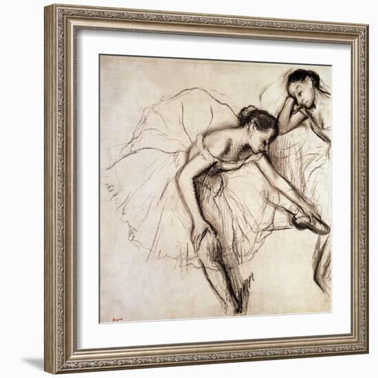 Two Dancers Resting-Edgar Degas-Framed Premium Giclee Print