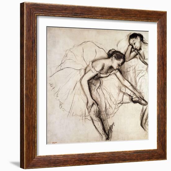 Two Dancers Resting-Edgar Degas-Framed Premium Giclee Print