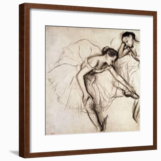 Two Dancers Resting-Edgar Degas-Framed Premium Giclee Print