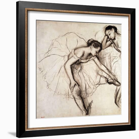 Two Dancers Resting-Edgar Degas-Framed Premium Giclee Print